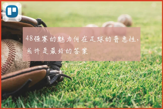 48强赛的魅力何在足球的普惠性,或许是最好的答案
